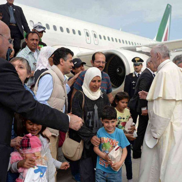 ‘I’m a citizen of Rome now’: Pope Francis’s time with refugees contrasts sharply with Rome’s