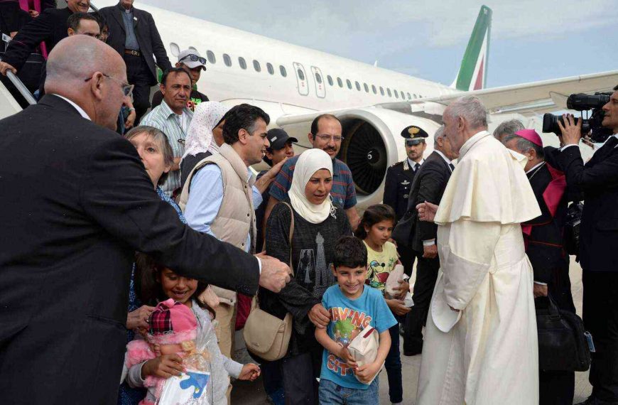 ‘I’m a citizen of Rome now’: Pope Francis’s time with refugees contrasts sharply with Rome’s